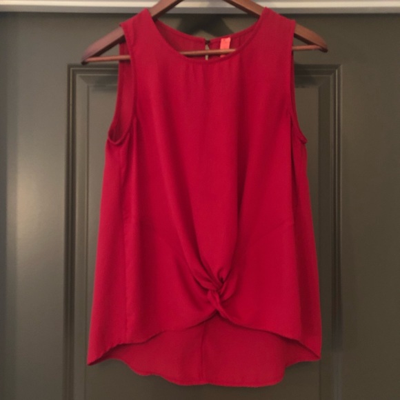 🌺 Eight Sixty Womens Red Blouse Shirt Size S - Picture 3 of 8